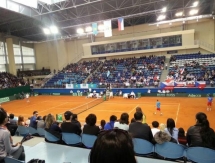 Фоторепортаж со второго игрового дня Кубка Дэвиса Казахстан — Чехия