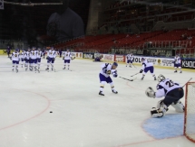 Фоторепортаж с раскатки перед матчем Казахстан — Великобритания