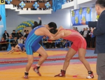 Фоторепортаж с Чемпионата Казахстана по видам борьбы среди кадетов 