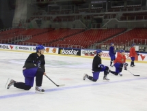 Тренировка сборной Казахстана 