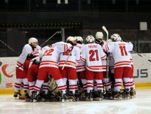 Фоторепортаж с матча Чемпионата Мира среди юношей в первом дивизионе Казахстан — Польша 5:4
