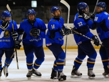 Фоторепортаж с матча Чемпионата Мира среди юношей в первом дивизионе Казахстан — Польша 5:4