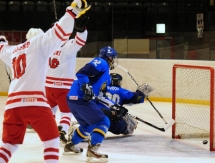 Фоторепортаж с матча Чемпионата Мира среди юношей в первом дивизионе Казахстан — Польша 5:4