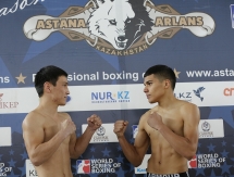 Фоторепортаж с церемонии взвешивания встречи WSB «Аstana Arlans» — «Mexico Guerreros»