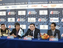 Фоторепортаж с церемонии взвешивания встречи WSB «Аstana Arlans» — «Mexico Guerreros»