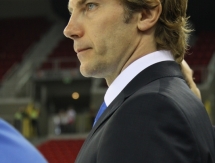 Подготовка команд к матчу между сборными Казахстана и Италии