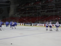 Подготовка команд к матчу между сборными Казахстана и Италии