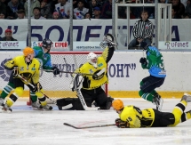 Фоторепортаж с матча финала ВХЛ «Торос» — «Сарыарка» 2:3