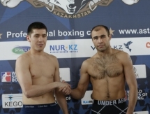 Фоторепортаж с церемонии взвешивания встречи WSB «Аstana Arlans» — «Mexico Guerreros»