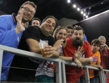 Подготовка команд к матчу между сборными Казахстана и Италии