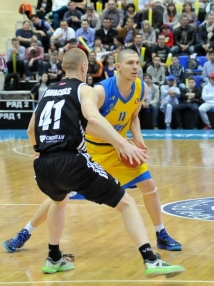 Фоторепортаж с матча 1/8 финала Единой лиги ВТБ «Астана» — «ВЭФ» 89:76