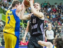 Фоторепортаж с матча плей-офф ВТБ «ВЭФ» — «Астана» 87:54