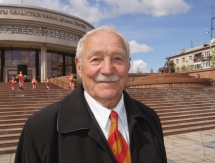 Эстафета к Дню Победы и Дню защитников Отечества прошла в Караганде