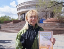 Эстафета к Дню Победы и Дню защитников Отечества прошла в Караганде