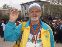 Эстафета к Дню Победы и Дню защитников Отечества прошла в Караганде