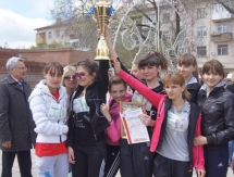 Эстафета к Дню Победы и Дню защитников Отечества прошла в Караганде