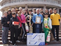 Эстафета к Дню Победы и Дню защитников Отечества прошла в Караганде