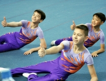 Фоторепортаж с чемпионата Казахстана по спортивной акробатике в Таразе