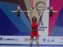 Галина Мамотова — пятая на чемпионате Азии по тяжелой атлетике