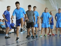 Первая предсезонная тренировка «Барыса»