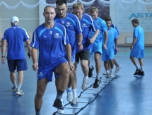 Первая предсезонная тренировка «Барыса»
