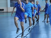 Первая предсезонная тренировка «Барыса»