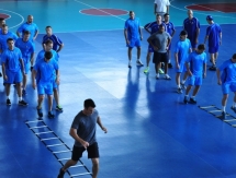 Первая предсезонная тренировка «Барыса»