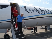 Фоторепортаж с прибытия «Актобе» в Ереван