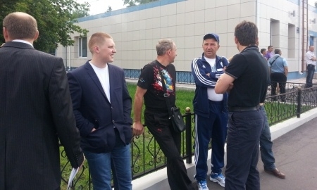 Фоторепортаж со встречи «Левски» в аэропорту Павлодара
