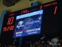 Фоторепортаж с матча КХЛ «Барыс» — «Северсталь» 10:1