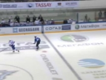 Видео шайб в матче КХЛ «Барыс» — СКА 2:5