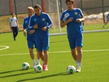 Фоторепортаж с открытой тренировки сборной Казахстана