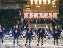 Фоторепортаж с матча КХЛ «Сибирь» — «Барыс» 2:3