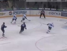 Видео шайб в матче КХЛ «Адмирал» — «Барыс» 1:3