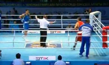 Видео боя чемпионата Мира Жанибек Алимханулы — Богдан Джуратони