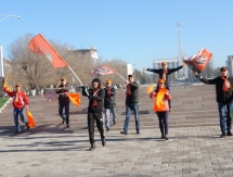 Фоторепортаж с автопробега в поддержку «Шахтёра»