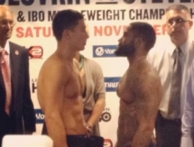 Головкин и Стивенс прошли церемонию взвешивания