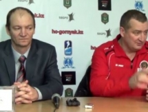 Видео послематчевой пресс-конференции игр чемпионата РК «Горняк» — «Арыстан» 2:7, 2:5