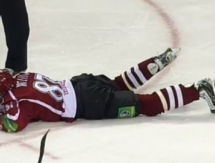 Травма Гинтса Мейи в игре с «Барысом»