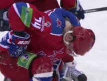Видео травмы Николая Прохоркина в игре с «Барысом»