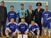 Команда ДКНБ Мангистауской области заняла 1-е место в первенстве по мини-футболу