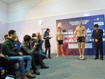 Фоторепортаж с церемонии взвешивания встречи WSB «Astana Arlans» — «Mexico Guerreros»