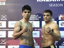 Фоторепортаж с церемонии взвешивания встречи WSB «Astana Arlans» — «Mexico Guerreros»