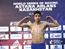 Фоторепортаж с церемонии взвешивания встречи WSB «Astana Arlans» — «Mexico Guerreros»