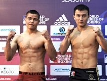 Фоторепортаж с церемонии взвешивания встречи WSB «Astana Arlans» — «Mexico Guerreros»