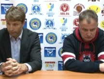 Видео послематчевой пресс-конференции игр чемпионата РК «Арлан» — «Бейбарыс» 3:1, 4:3 Б