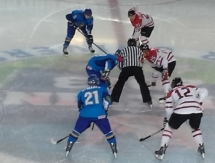 Фото с матча Универсиады Казахстан — Канада 4:2