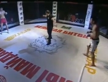 Видео боя «Великой битвы 2» Арман Оспанов — Евгений Леничев