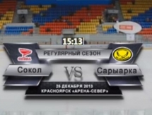 Видео матча ВХЛ «Сокол» — «Сарыарка» 3:2 О.Т