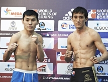Фоторепортаж с церемонии взвешивания встречи WSB «Astana Arlans» — «Russian Boxing Team»